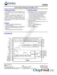 Datasheet CS5843 manufacturer Myson