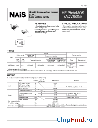 Datasheet AQV252GA manufacturer Nais