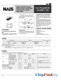 Datasheet AQW214SZ manufacturer Nais