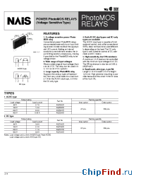 Datasheet AQZ102D manufacturer Nais