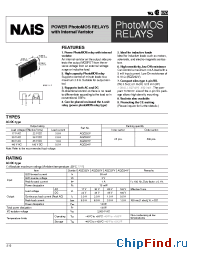 Datasheet AQZ204V manufacturer Nais