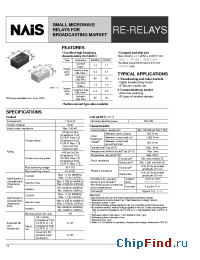 Datasheet ARE13A12Z manufacturer Nais