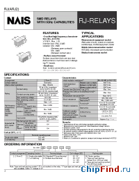 Datasheet ARJ20A12Z manufacturer Nais