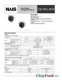 Datasheet CB1AF-T-RM12V manufacturer Nais