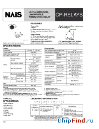 Datasheet CP1-12V-X manufacturer Nais