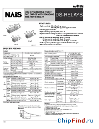 Datasheet DS1E-M-DC3V manufacturer Nais