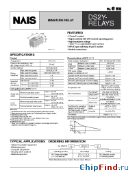 Datasheet DS2Y-SL2-DC12V manufacturer Nais