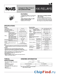 Datasheet HX2-4.5V manufacturer Nais