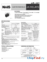 Datasheet JK1APF-12V manufacturer Nais