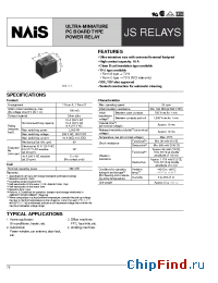 Datasheet JS1F-B-48V manufacturer Nais