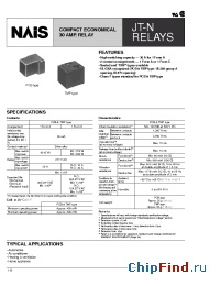 Datasheet JTN1ASTMPFDC12V manufacturer Nais