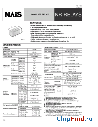 Datasheet NR-HD-5V manufacturer Nais