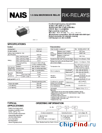 Datasheet RK1R-NIL4.5V manufacturer Nais
