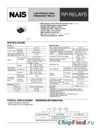 Datasheet RP1-5V manufacturer Nais