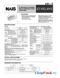 Datasheet ST1-DC3V manufacturer Nais