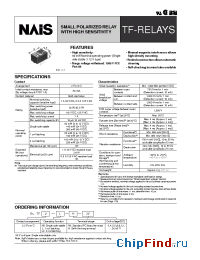 Datasheet TF2-12V manufacturer Nais
