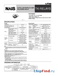 Datasheet TK1-H-1.5V manufacturer Nais