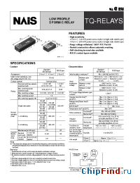 Datasheet TQ2-4.5V manufacturer Nais