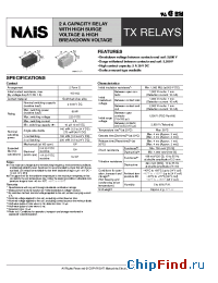Datasheet TX2-12V manufacturer Nais