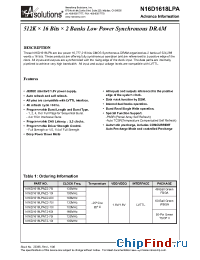 Datasheet N16D1618LPAC2-10I manufacturer NanoAmp