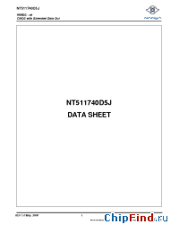 Datasheet NT511740D5J-60 manufacturer Nanya