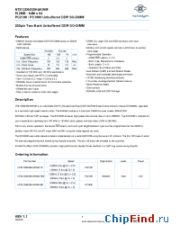 Datasheet NT512D64S8HAKWM-75B manufacturer Nanya