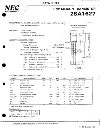 Datasheet 2SA1627 manufacturer NEC