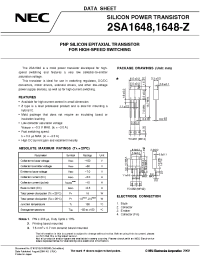 Datasheet 2SA1648-Z manufacturer NEC