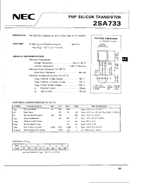 Datasheet 2SA733K manufacturer NEC