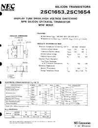 Datasheet 2SC1654 manufacturer NEC