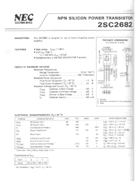 Datasheet 2SC2682 manufacturer NEC