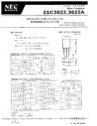 Datasheet 2SC3622A manufacturer NEC