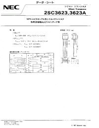 Datasheet 2SC3623A manufacturer NEC