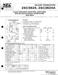 Datasheet 2SC3624A-T1B manufacturer NEC