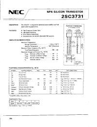 Datasheet 2SC3731 manufacturer NEC