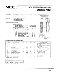 Datasheet 2SC3732 manufacturer NEC