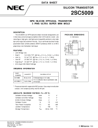 Datasheet 2SC5009 manufacturer NEC