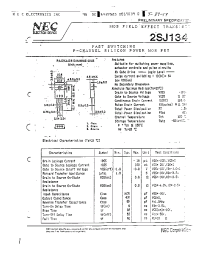 Datasheet 2SJ134 manufacturer NEC