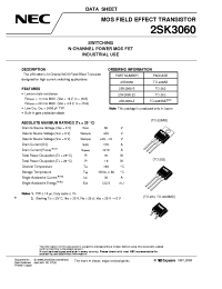 Datasheet 2SK3060-S manufacturer NEC