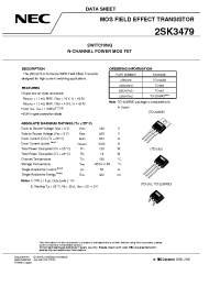Datasheet 2SK3479-S manufacturer NEC
