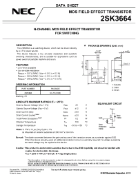 Datasheet 2SK3664 manufacturer NEC