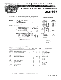 Datasheet 2SK699 manufacturer NEC