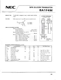 Datasheet BA1F4M manufacturer NEC