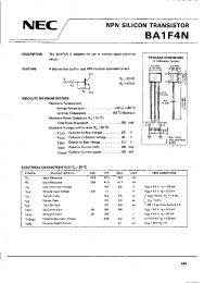 Datasheet BA1F4N manufacturer NEC