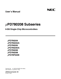 Datasheet D780206GF manufacturer NEC