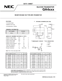 Datasheet GA4F3R manufacturer NEC