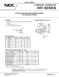 Datasheet HR1A3M manufacturer NEC