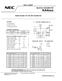 Datasheet KA4F4Z manufacturer NEC