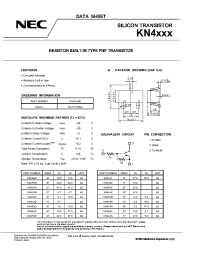 Datasheet KN4F4N manufacturer NEC