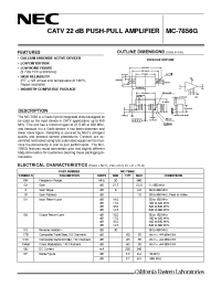Datasheet MC-7856G manufacturer NEC
